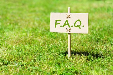 Image showing faq