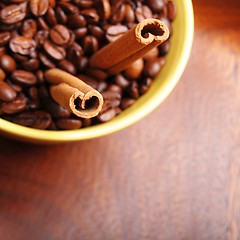 Image showing coffee and cinnamon