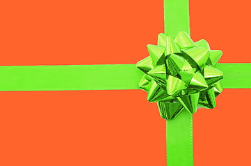 Image showing Christmas Gift with ribbon