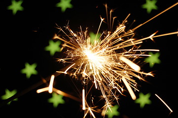 Image showing holiday sparkler
