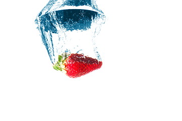 Image showing strawberry in water