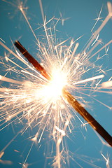 Image showing abstract sparkler background