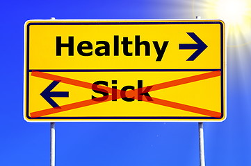 Image showing health and sick