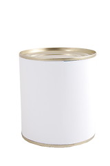 Image showing isolated white tin