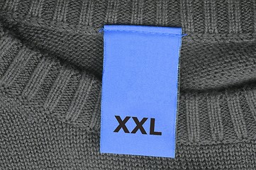 Image showing blank and empty fashion label 