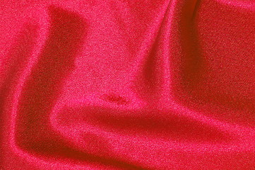 Image showing red satin background