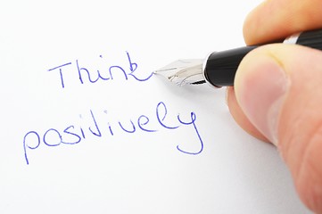 Image showing think positive