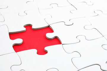 Image showing abstract jigsaw puzzle background