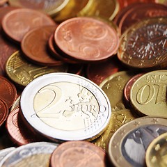 Image showing euro money coins