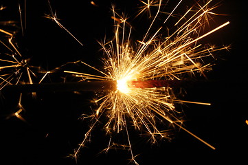 Image showing holiday sparkler