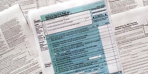 Image showing Tax forms