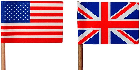 Image showing UK and USA flag