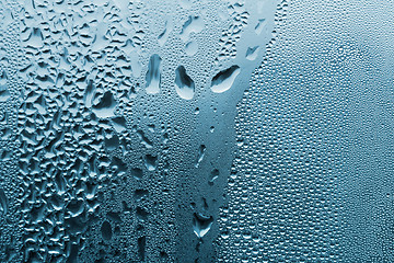 Image showing blue water drop texture