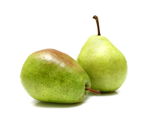 Image showing Two pears