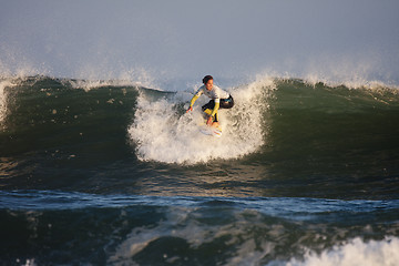 Image showing Woman surfer