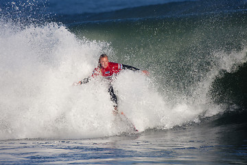 Image showing Female surfer