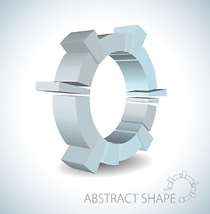 Image showing Abstract 3D shape