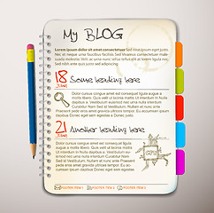 Image showing Blog web site template