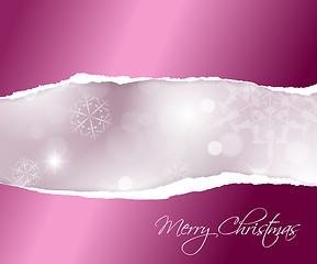 Image showing Vector Christmas purple  background