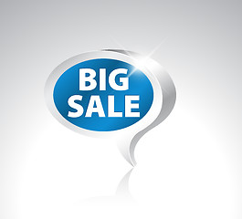 Image showing 3D speech bubble pointer for big sale