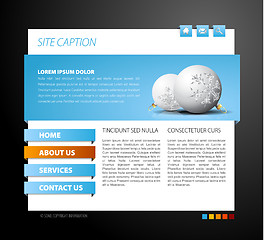 Image showing Christmas web page template