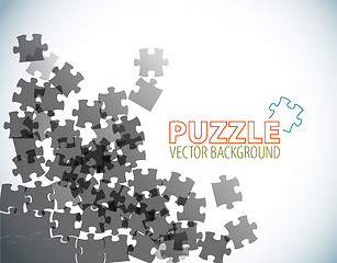 Image showing background made from puzzle pieces