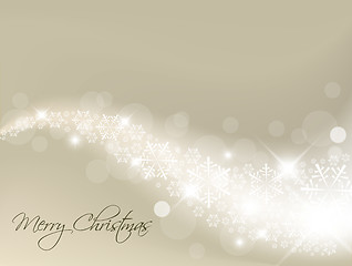 Image showing Light silver abstract Christmas background