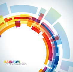 Image showing Abstract background with rainbow 