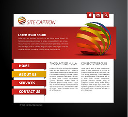 Image showing Modern web page template