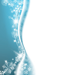 Image showing Blue Christmas background