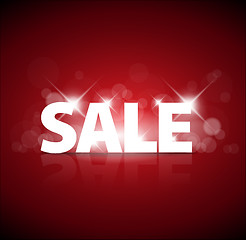 Image showing Big red sale advertisement