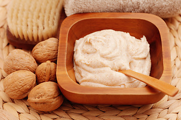 Image showing walnut body scrub