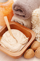 Image showing walnut body scrub