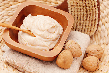Image showing walnut body scrub