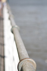 Image showing handrail of a pier