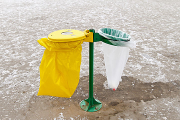 Image showing Garbage bags
