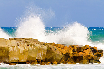 Image showing Breakwater wall