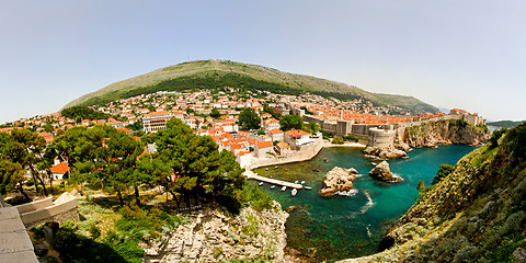 Image showing Dubrovnik aerial panorama