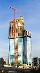 Image showing Skyscraper construction site