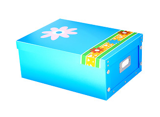 Image showing Blue box