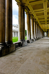 Image showing Columns corridor