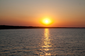 Image showing sunset at Usedom