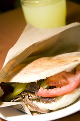 Image showing pita gyro Istanbul Turkey