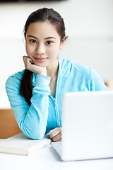 Image showing Asian college student