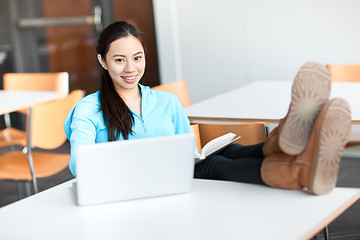 Image showing Asian college student