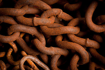 Image showing Rusty chain texture