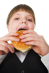 Image showing big hamburger