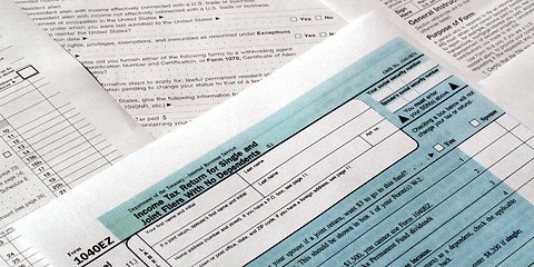 Image showing Tax forms