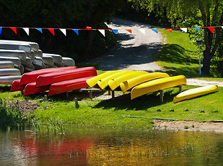 Image showing canoe rental