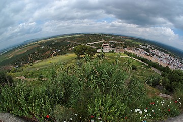 Image showing Rural Andalusian landscape seen by fisheye